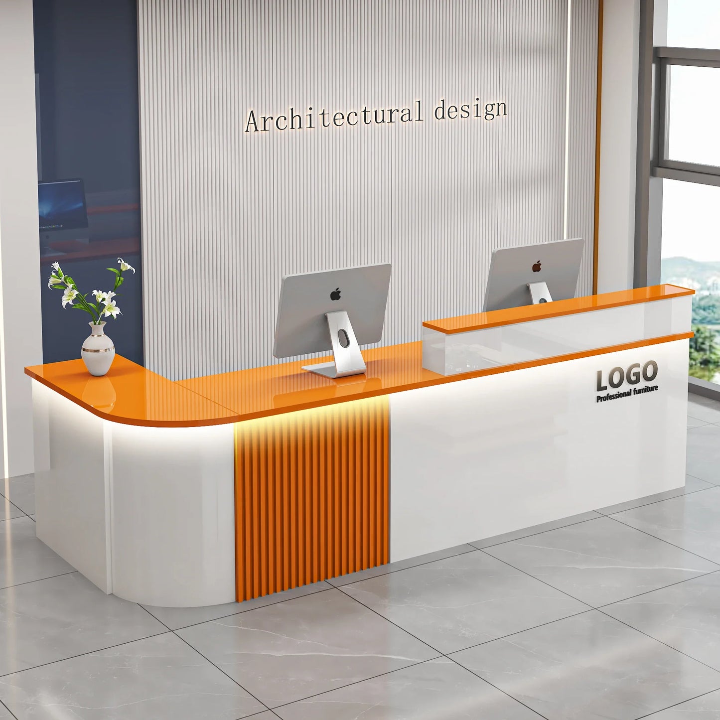 Professional Office Bar Counter Simple Luxury Beauty Design Reception Desk Modern Salon Bancone Bar Lusso Commercial Furniture