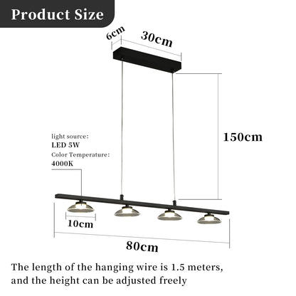 Modern Led Lighting Living Room Long Strip Chandeliers Dining Table Ceiling Lighs Meeting Room Café Bar Lamps Indoor Lamp
