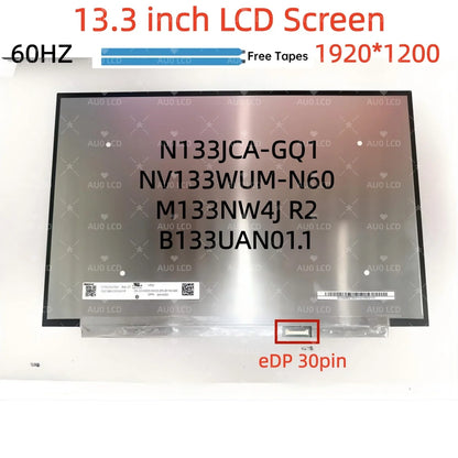 NV133WUM-N60 M133NW4J R2 B133UAN01.1 N133JCA-GQ1 13.3 inch Laptop LCD Screen Display Panel For Dell Inspiron 13 5310 P145G001