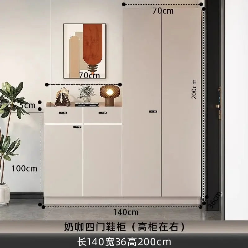 Shoe Storage Cabinet Wood Entryway Storage Store Organizer Display Rack Shelves Retail Display Rack Shelves for Retail Store