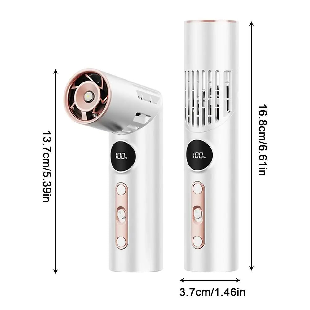 Portable Handheld Fan Foldable Mini Powerful Rotatable Device Small Portable Fan For Summer Camping Outdoor Beach Festival