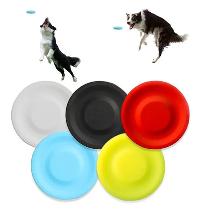 Mini Silicone Flying Saucer Funny Dog Cat Toy Dog Game Flying Discs Resistant Chew Puppy Training Interactive Pet Supplies