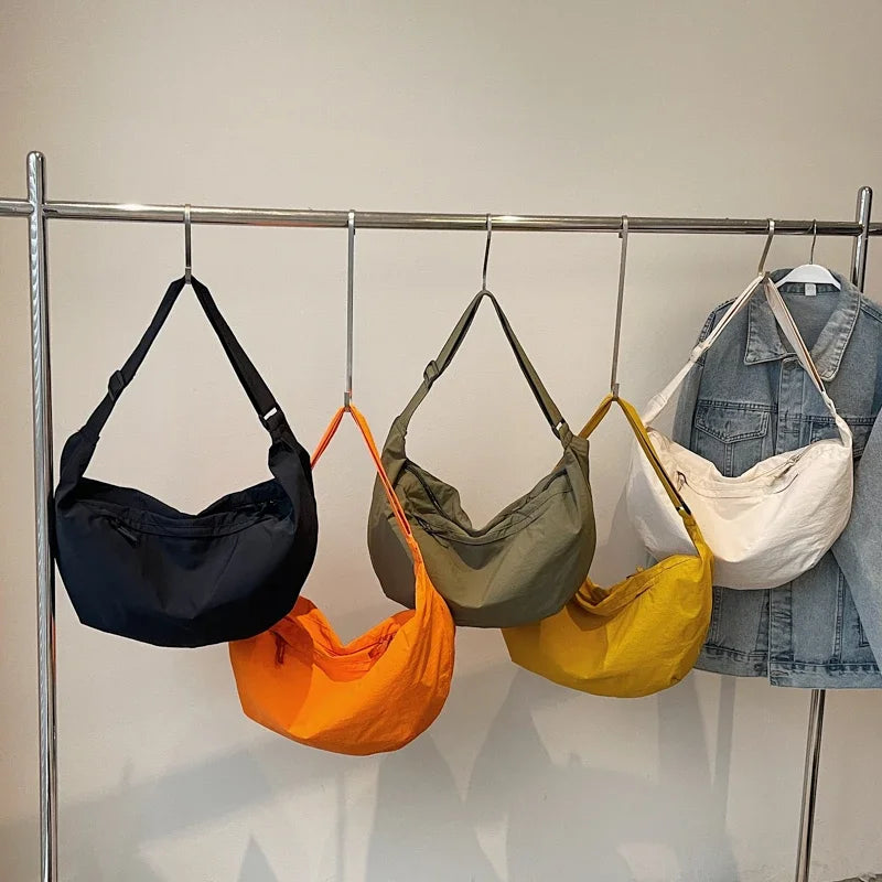 Simple Casual Solid Large Capacity Crossbody Bags for Women 2026 High Quality Fashionable Portable Fresh Versatile Shoulder Bags