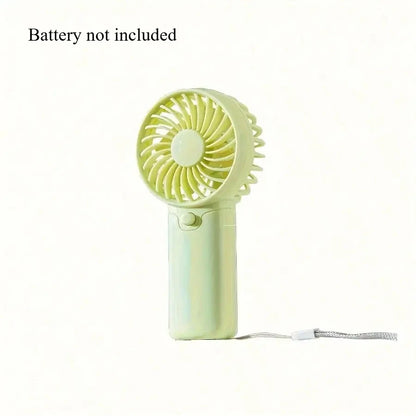 Portable Fan Convenient Creative Small Fan Pocket Hand-held Fan Lightweight AA Battery Handheld Mini Fan Air Coolers No Battery