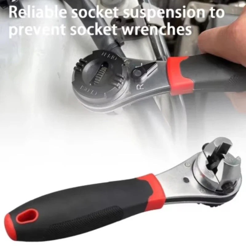 Ratchet Wrench Adjustable Ratchet Wrench 6-22mm Wrench Repair Quick Release Combination Wrench Replacement Accessories