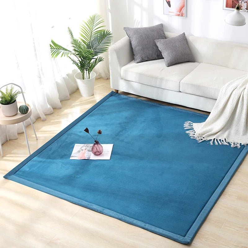 Coral fleece Tatami Mats Large Carpet Thickened Bedroom Carpet Children Climbed Playmat Home mattress Living Room Rug Floor Rugs
