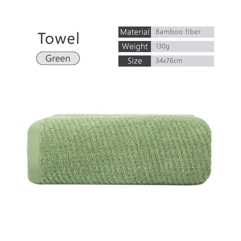 Bamboo Fiber Towels Sets Home Bath Towels for Adults Face Towel Thick Absorbent Luxury Bathroom Towels Hand Towels Quick Drying