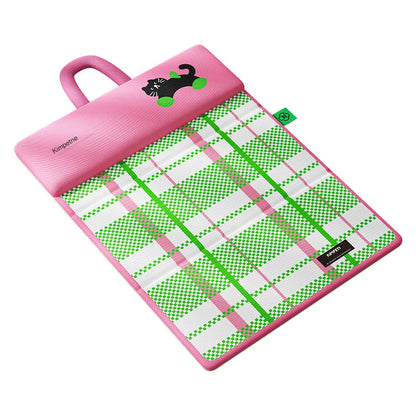 Pet Cooling Mat Double Sided Foldable Dog Bed Breathable Plaid Summer Pet Sleeping Pad Portable Washable Pet Pad for Dogs Cats