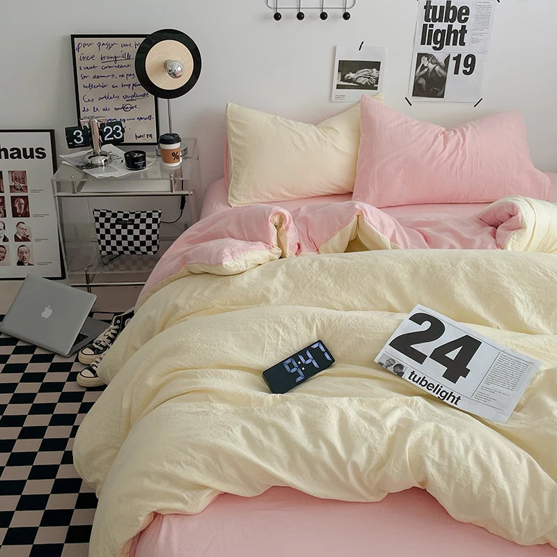 Bedding Comforter sets Duvet Cover bedsheets set with pillowcase Bedding Linens Set for Queen/King Bed edredones de cama
