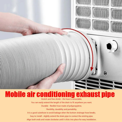 Universal Stretchable PAC Vent Duct Pipe Flexible Portable Air Conditioner Exhaust Hose 1.5m 2m Aircon Hot Air Exhaust Tube