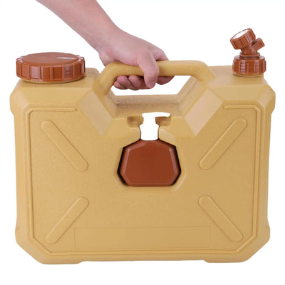 12L Camping Water Tank With Faucet Portable Water Container With Hand Sanitizer Bottle Leak-Proof Water Bucket For Camping