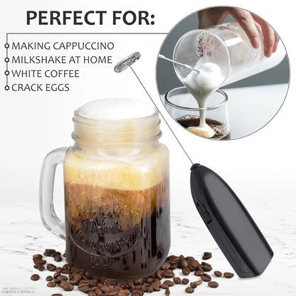 1 X Mini Electric Kitchen Blender, Milk Frother, Can Be Used for Mixing Coffee, Custard Shakes, Blender, Coffee Blender
