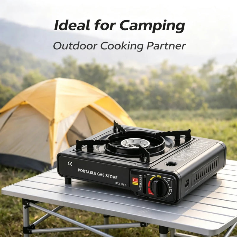 Portable Cartridge Stove for Camping Outdoor Barbecuing Home Cooking and Gatherings Lightweight Multi-functional Stove