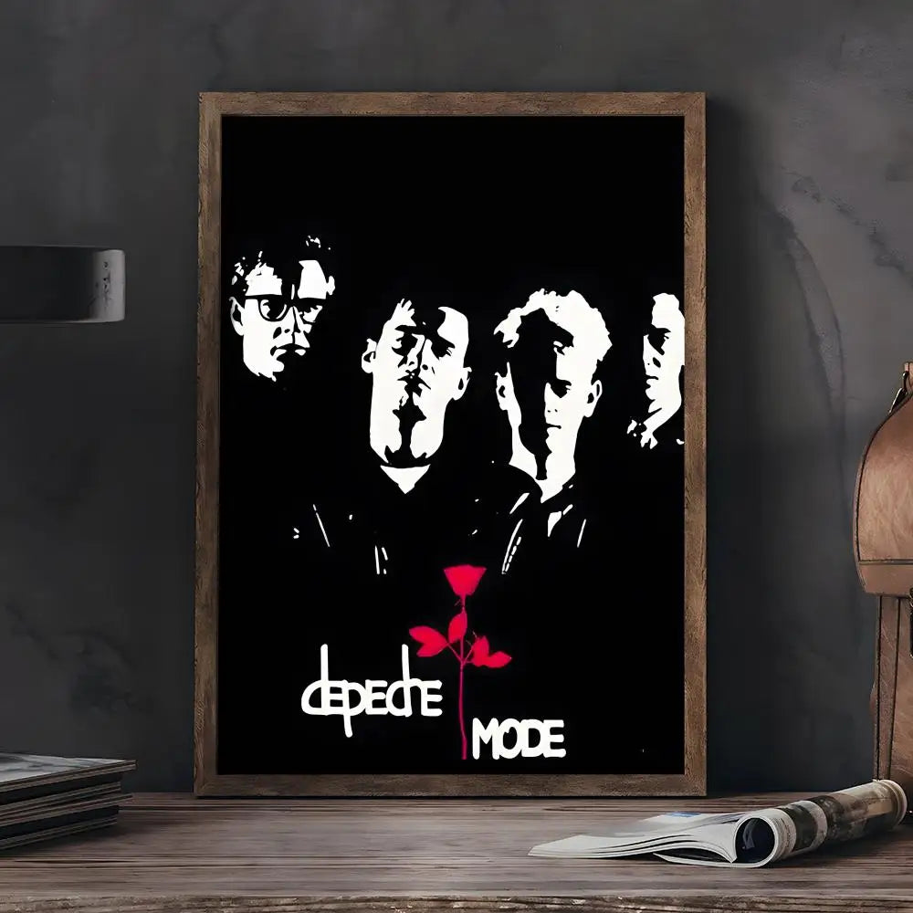 D-Depeche-M-Mode Band Painting Calligraphy Wall Art HD Canvas Oil Painting Posters Prints Home Bedroom Living Room Decor Gift