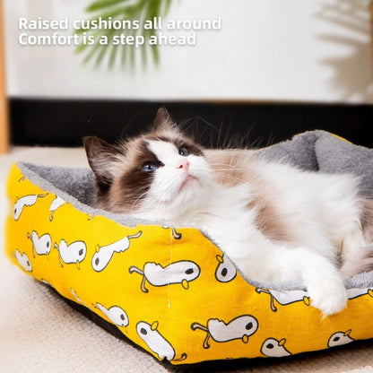 Open Summer Dog Cat Bed Pet Square Bed All Season Universal Breathable and Comfortable Bedding for Cats and Dogs Pet Supplies