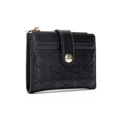 CH New Classic Folding Money Clip Compact Lightweight Luxury Brand Design Sense Letter Decoration Card Bag Women Zero Wallet