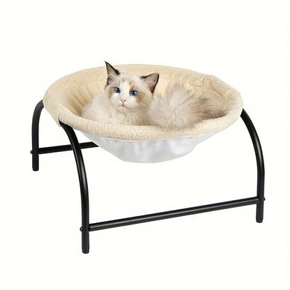 Pet Cat Bed Deep Sleep Nest Elevated Moisture-proof Breathable Removable Washable Pet Hammock for Dog Cat Soft & Warm in Winter