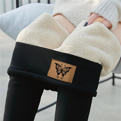 2022 Winter Thicken Lambwool Leggings Women Warm Fleece Lined Thermal Ankle-Length Pants Sexy Hight Waist Skinny Fitness Leggins
