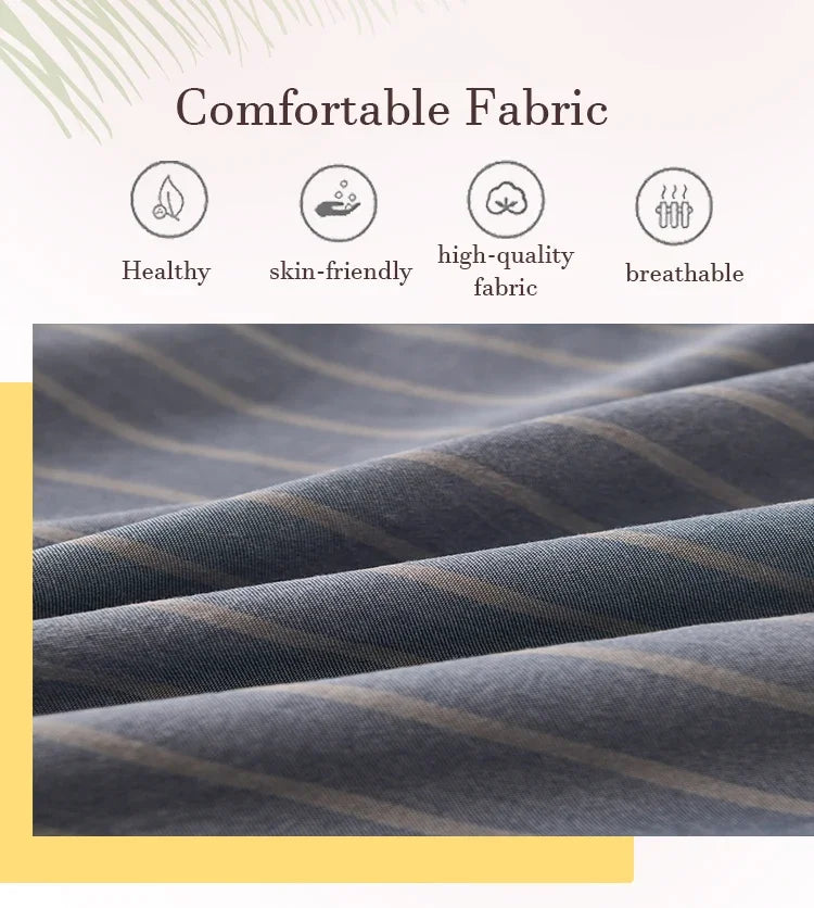 Elegant Home Bedding Durable Duvet Cover Soft Comfortable Fadeless Quilt Comforter Cover Queen Home Textiles Yarn-dyed Fabric