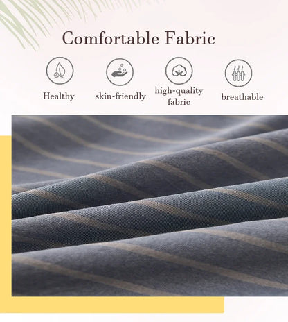 Elegant Home Bedding Durable Duvet Cover Soft Comfortable Fadeless Quilt Comforter Cover Queen Home Textiles Yarn-dyed Fabric