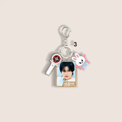 SKZOO New 6cm Acrylic Keychain Stray Kids New Album Li Longfu Keychain Pendant Bag Supporting Peripheral Gifts