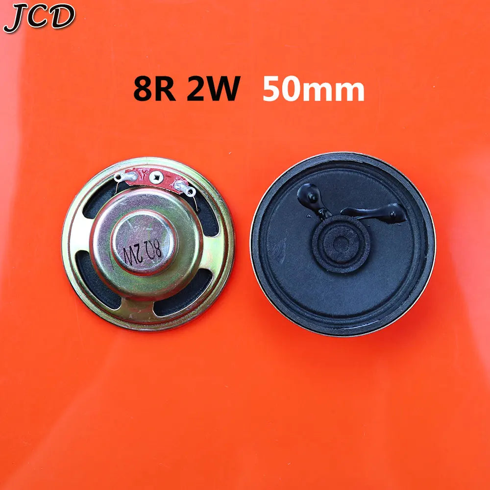 JCD 1Piece 8 ohm 8R 0.5W 1W 2W 3W 5W 0.5 1 2 3 5 watt LoudSpeaker  Diameter 50mm 57mm 66mm 77mm Speaker