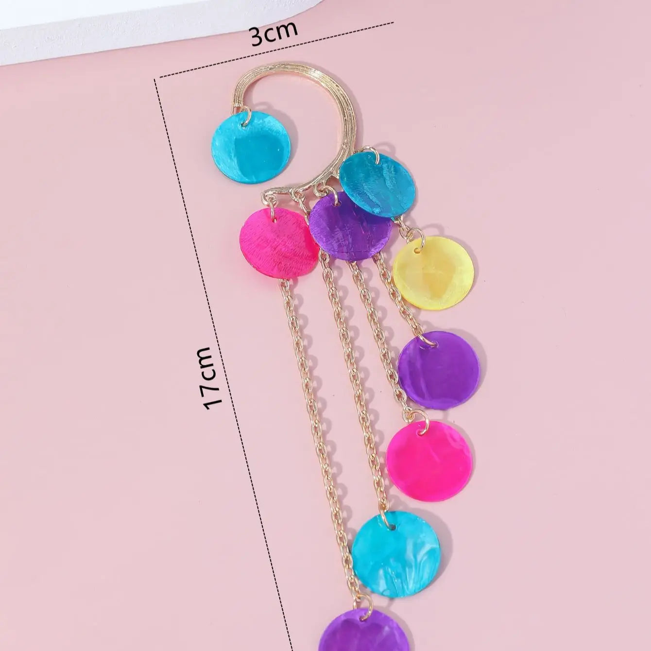 1 Piece of Bohemian High-quality Multicolored round Shell Pendant Earrings Earrings Earrings Lady Fashion Earrings Earrings
