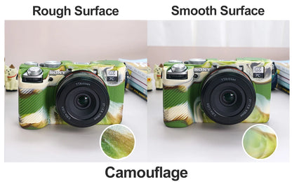 Camera Silicone Case for Sony Alpha 7C Mark II A7CR Camera Cover Full Body Case Protector Sony A7CII A7CR with glass film