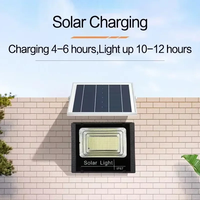 Solar Powered Lighting Automatically Lights Up In The Dark And Projects Light For Home Users Outdoor Lights Are Waterproof And