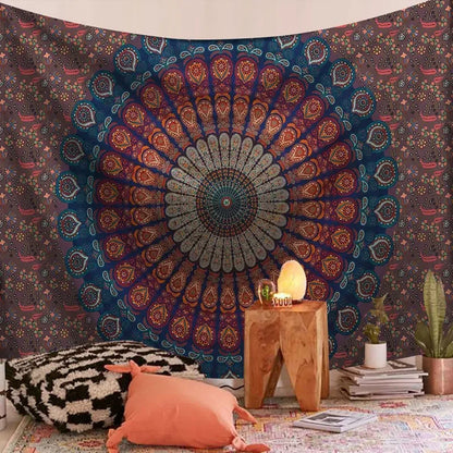 Mandala Bohemian Yoga Mat Beach Towel Shawl Blanket Indian Wall Hanging Tapestry Bohemian Mandala Tapisserie Decoration Mural