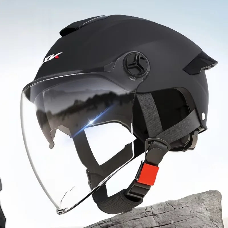 Men's Motorcycle Helmet Portable Upgraded Breathable Safety Helmet Outdoor Off-Road Helmet Certified Universal Motorcycle Helmet