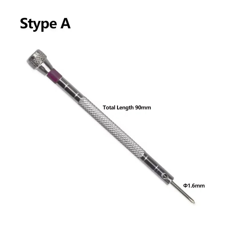 Small 0.8-1.6mm Steel Screwdriver For Watch Glasses Repairing Portable Hand Tools Band Removal With Mini Link Pins Watchmaker
