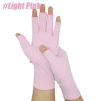 GOMOREON 1Pair Arthritis Gloves Women Men, Carpal Tunnel, Rheumatiod, Tendonitis, Fingerless Hand Thumb Compression Gloves