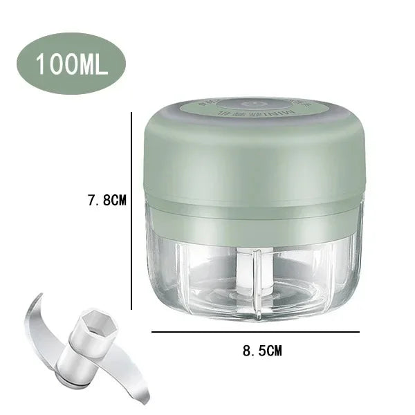 250/100ML Electric Kitchen Food Chopper Mini USB Food Crusher Portable Meat Grinder Vegetable Chopper For Kitchen Household