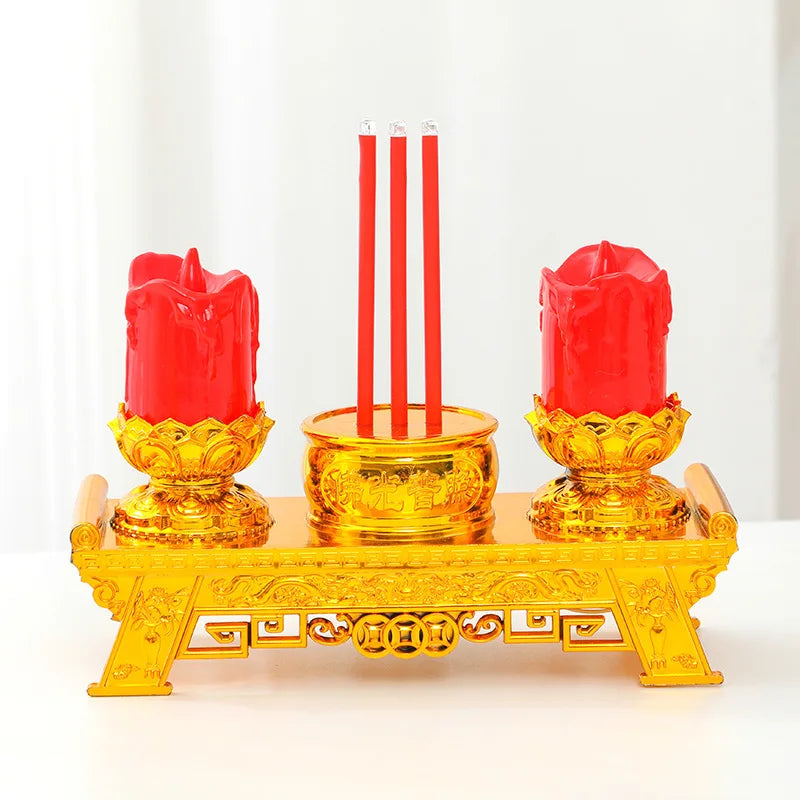 LED Candle Lights, Prayer Candles For Temples And Buddhist Halls, Smokeless Swinging Wick Simulation Candles