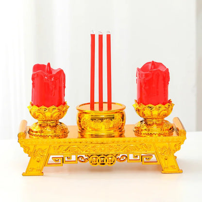 LED Candle Lights, Prayer Candles For Temples And Buddhist Halls, Smokeless Swinging Wick Simulation Candles