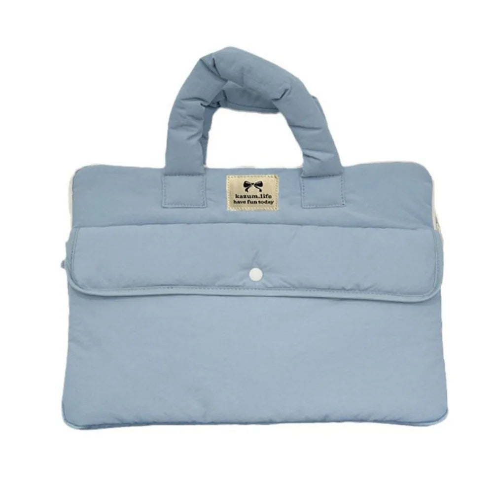 Handbags 15.6inch Portable Laptop Bags Bow with Handle Laptop Case Cute Soft Material Notebook Sleeve Women's Bag