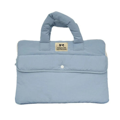 Handbags 15.6inch Portable Laptop Bags Bow with Handle Laptop Case Cute Soft Material Notebook Sleeve Women's Bag