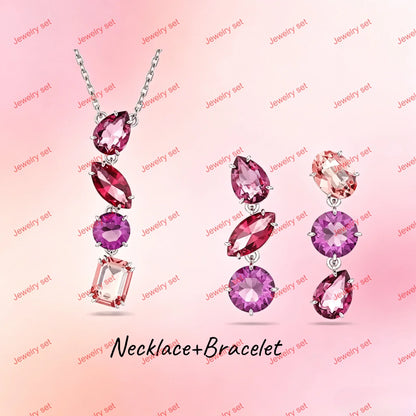 2026 High Quality Shiny Luxury Brand Fine Jewelry Sets Exquisite Fine Fashion Party Gifts for Women New Christmas Ornaments