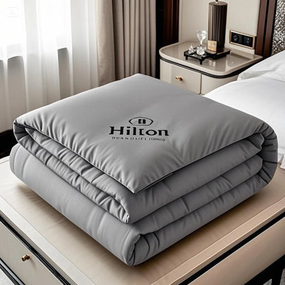 Hilton Five Star Hotel down Alternative Comforter Thick Warmth Spring Autumn Cotton Comforter Core Student Dormitory Quilt