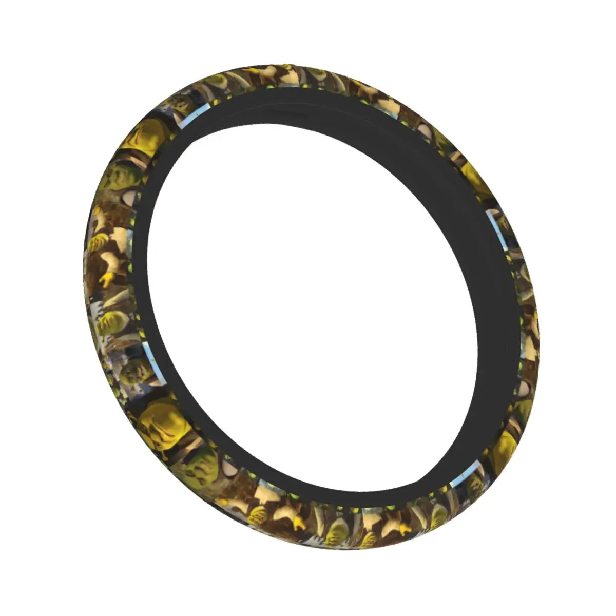 Steering Wheel Cover Shreks Meme Collage Universal Braid On The Steering Wheel Cover Car-styling Elastische Automobile Accessory