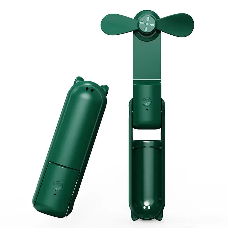 Portable Hand Held Fan with USB Rechargeable 2000mAh Battery, Foldable, Small,or Girls, Travel For Women, Outdoor Amagi