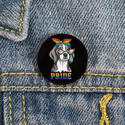 Lapel teacher tote Bag backpacks Badge Cartoon gift Pines Brooch for women Non Binary Pride cat Pins Custom cute Pines Shirt