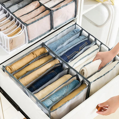 Clothing Storage Organizer Box Cabinets Drawer Jeans Organizer Underwear Pants T-Shirt Socks Storage Box Save Wardrobe Space