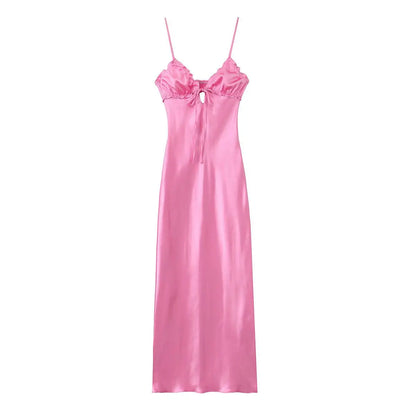 HH Summer Women Fashion Dresses Spaghetti Strap Tight Long Dress Woman Sexy Party Hollow Female Mujer Vestidos Dresses
