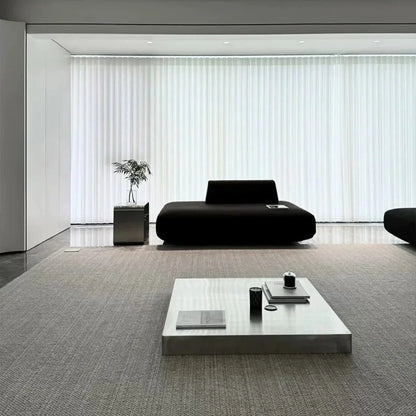 Italian minimalist stainless steel metal coffee table living room home modern simple sofa