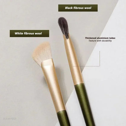Highlight Powder Makeup Brushes Cosmetics Tools Beauty Angled Flat Head Nose Contouring Brush Multi-use Half Fan-shaped