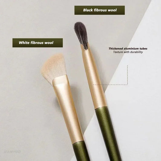 Highlight Powder Makeup Brushes Cosmetics Tools Beauty Angled Flat Head Nose Contouring Brush Multi-use Half Fan-shaped