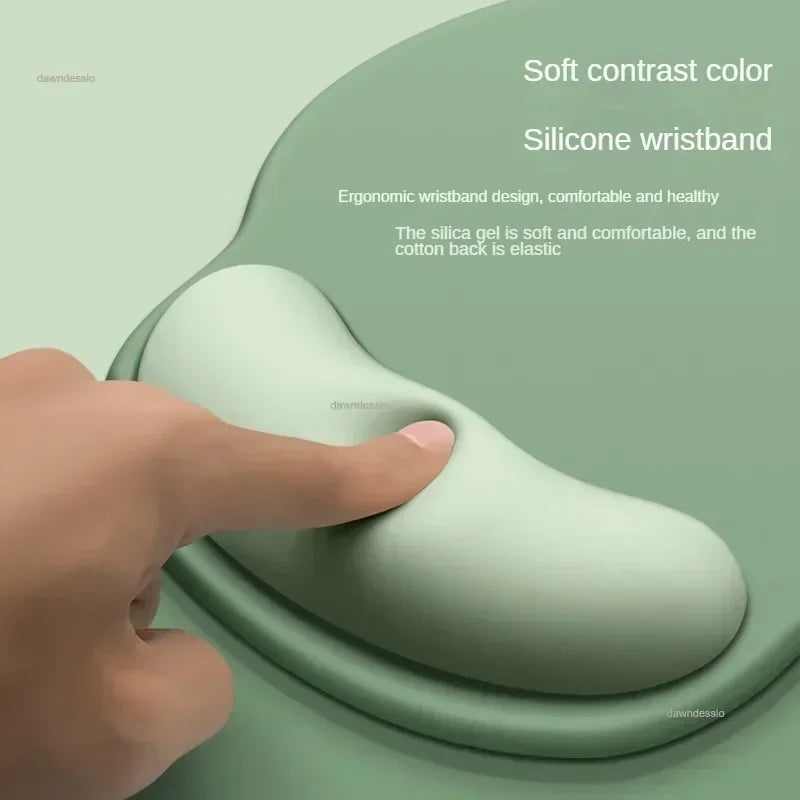 Gradient Mouse Pad Wrist Guard with Wrist Rest Mouse Pad Wrist Support Computer Silicone Mouse Pad