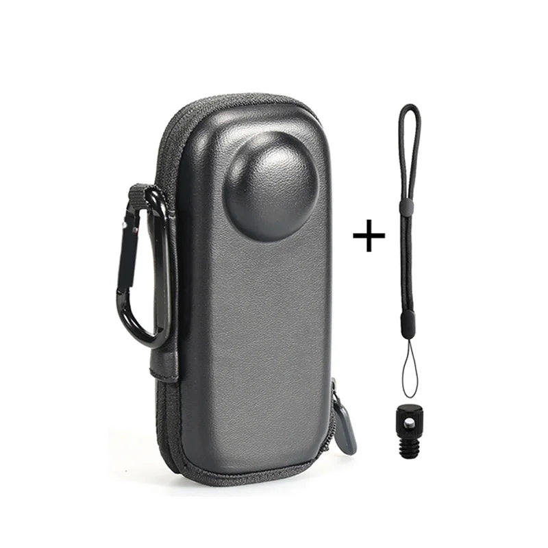 For Insta360 X4 Accessories Mini Storage Carrying Bag+Hand Wrist Strap Lanyard Rope+Screen Protector Film+Protective Lens Case